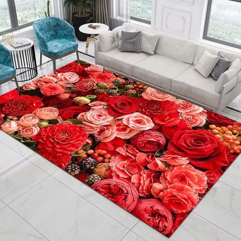 Maranta Prayer Plant - Red Rose Rugs for Living Room