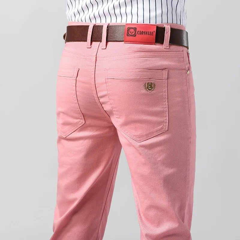 5 Colors Men's Colorful Denim  - Aglaonema Red review and price